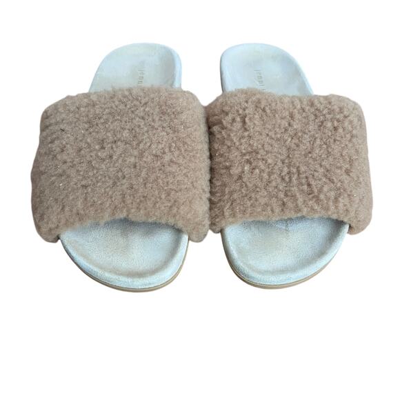 Jenni Kayne Shearling Slides On Sandals Size 7 - Picture 2 of 15